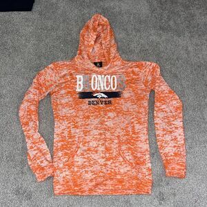 Skinny girls Vintage Denver Broncos Orange Crush shirt hooded hoodie sweatshirt